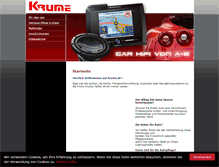Tablet Screenshot of krume.de
